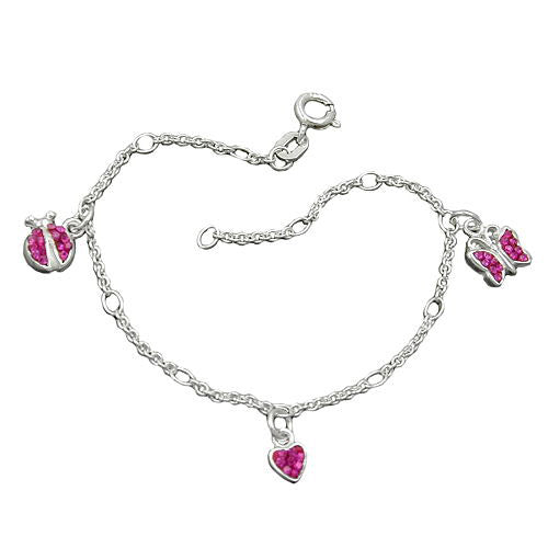Armband Herz/Schmetterling Silber 925