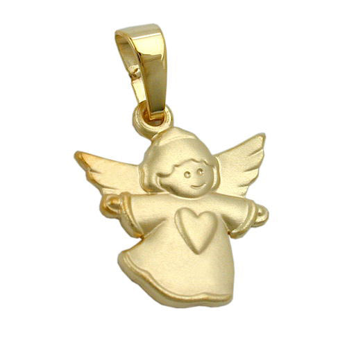 Anhänger fliegender Engel Gold 375