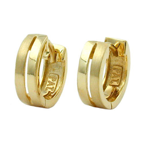 Creolen 12mm matt-glänzend Gold 375