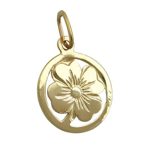 Anhänger Kleeblatt Gold 375