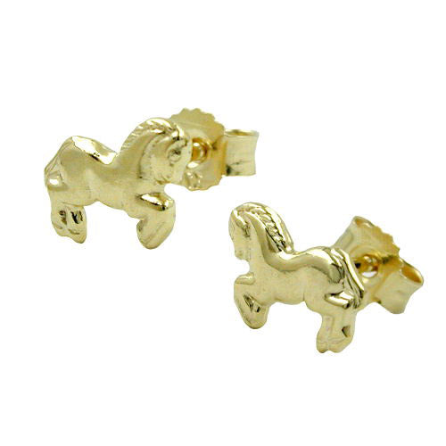 Ohrstecker Pferde Gold 375