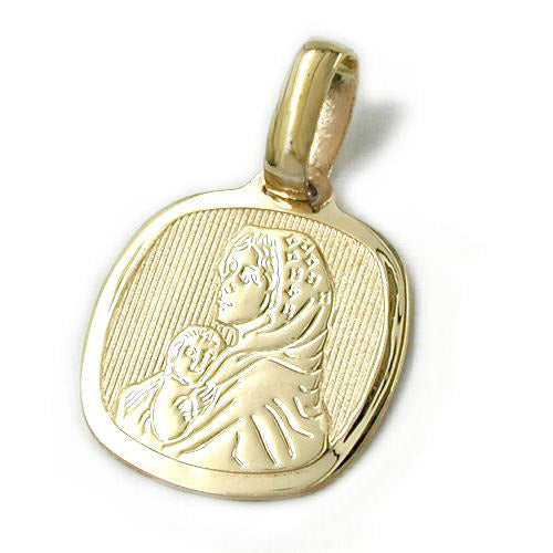 Anhänger Maria mit Jesuskind Gold 585