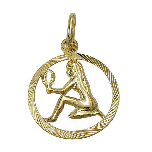 Anhänger Sternzeichen Jungfrau Gold 375