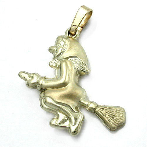 Anhänger Hexe Gold 585