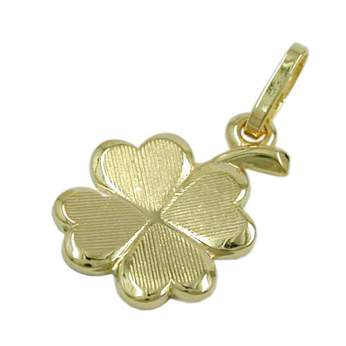 Anhänger Kleeblatt Gold 375
