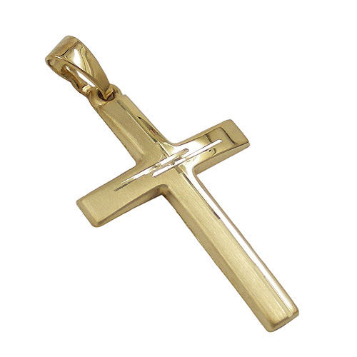 Anhänger Kreuz diamantiert Gold 585