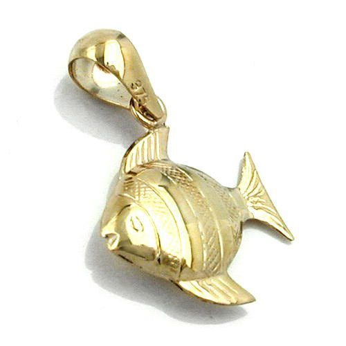 Anhänger Fisch Gold 375