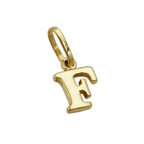 Anhänger Buchstabe F Gold 375