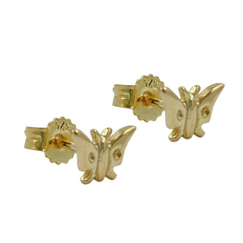 Ohrstecker Schmetterling Gold 375
