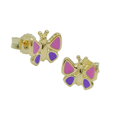 Ohrstecker Schmetterling Gold 375