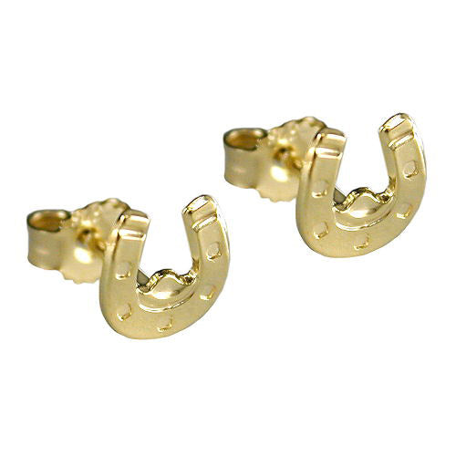 Ohrstecker Hufeisen Gold 375
