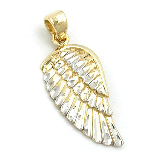 Anhänger Engelsflügel bicolor Gold 375