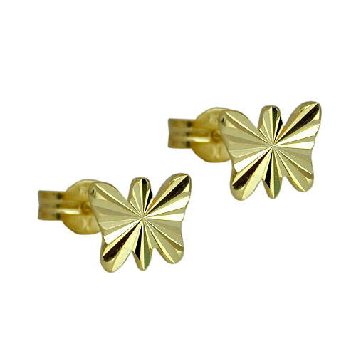 Ohrstecker Schmetterling Gold 333