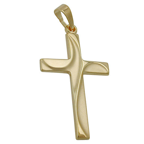 Anhänger Kreuz diamantiert Gold 375