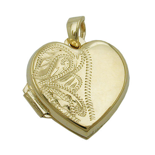 Anhänger Medaillon Herz Gold 375