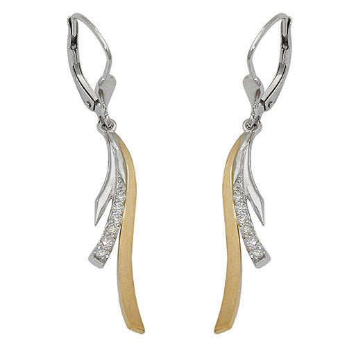 Ohrringe Brisur Brillant-0 17Kt WSI Gold 585