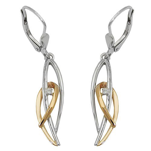 Ohrringe Brisur Brillant-0 03Kt WSI Gold 585
