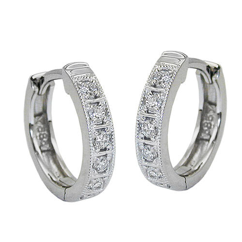 Creolen Brillant-0 14Kt 14Kt Weißgold