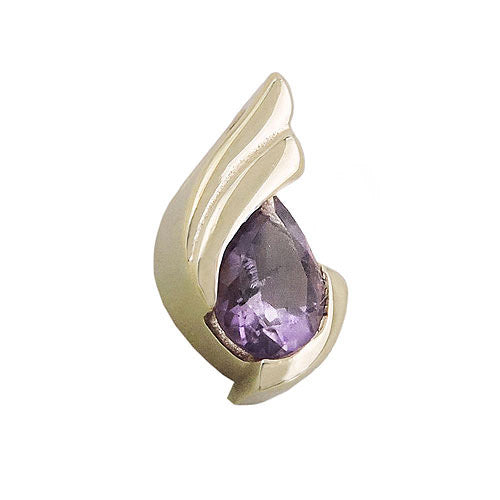Anhänger Tropfen Amethyst Gold 375