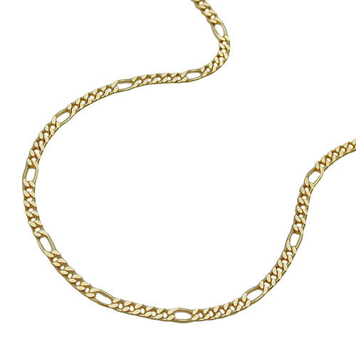 Kette Figarokette 42cm Gold 375