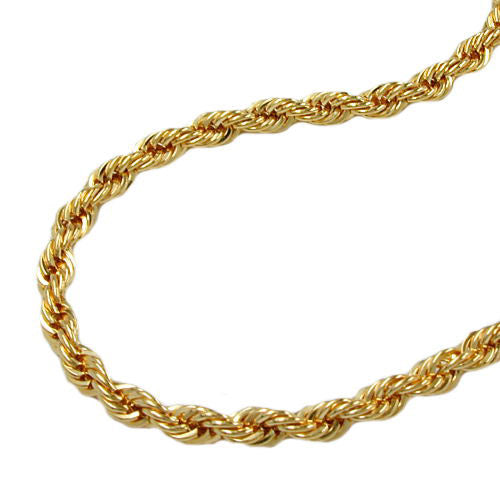 Armband 19cm Kordelkette Gold 375