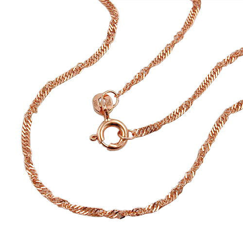 Kette Singapurkette 45cm 14Kt Rotgold