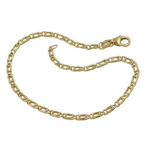 Armband Tigerauge 19cm Gold 375