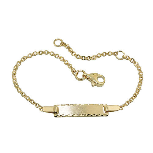 Armband Schildband diamantiert Gold 375