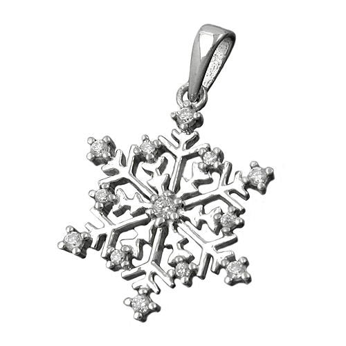 Anhänger Schneeflocke Silber 925