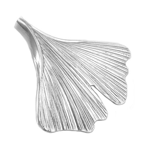 Anhänger 33mm Ginkgo-Blatt Silber 925