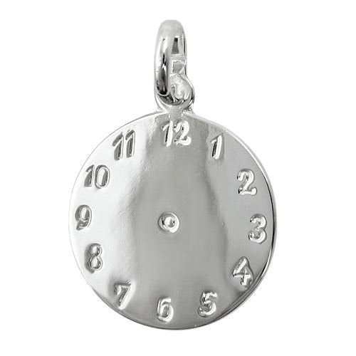 Anhänger Uhr Geburtsanhänger Silber 925