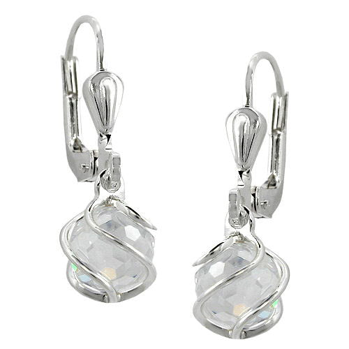 Ohrringe Brisur Zirkonia weiss Silber 925