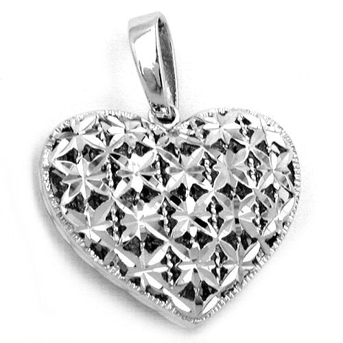 Anhänger Herz diamantiert Silber 925