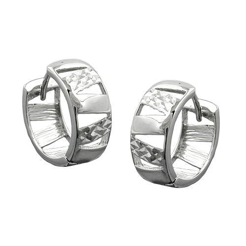Creolen diamantiert Silber 925