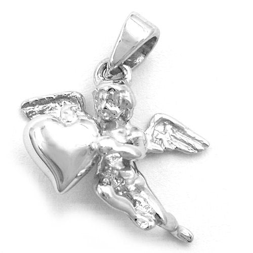 Anhänger Engel mit Herz Silber 925