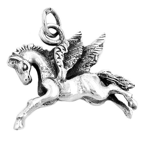 Anhänger Pferd mit Flügeln Silber 925