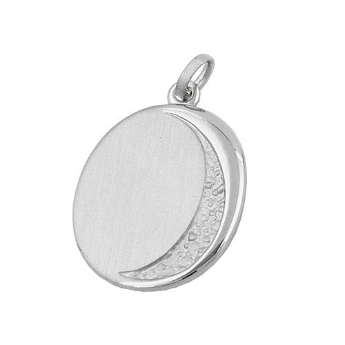 Anhänger Gravurplatte oval Silber 925