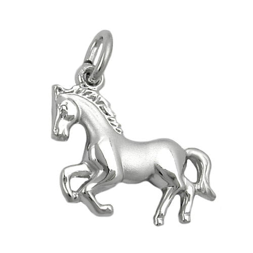 Anhänger Pferd matt-glänzend Silber 925