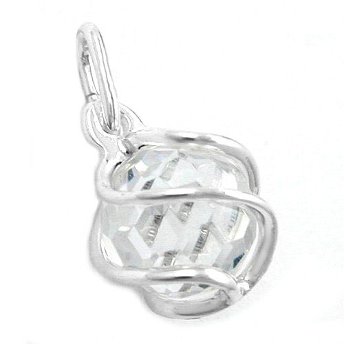 Anhänger Zirkonia weiß Silber 925