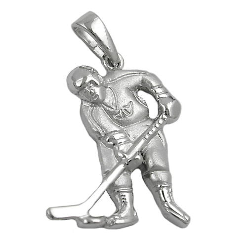 Anhänger Eishockeyspieler Silber 925