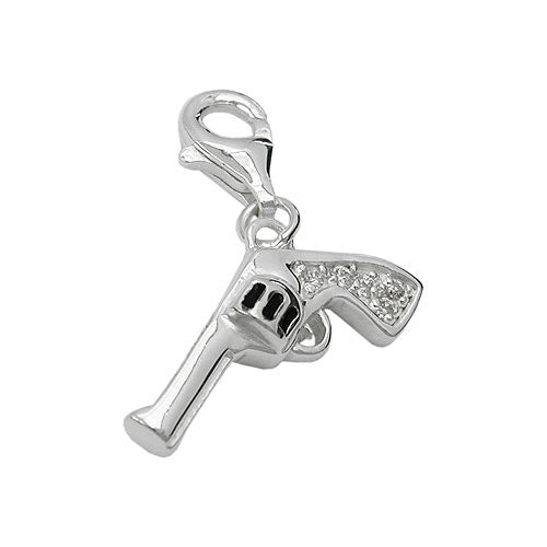 Charm Revolver Silber 925