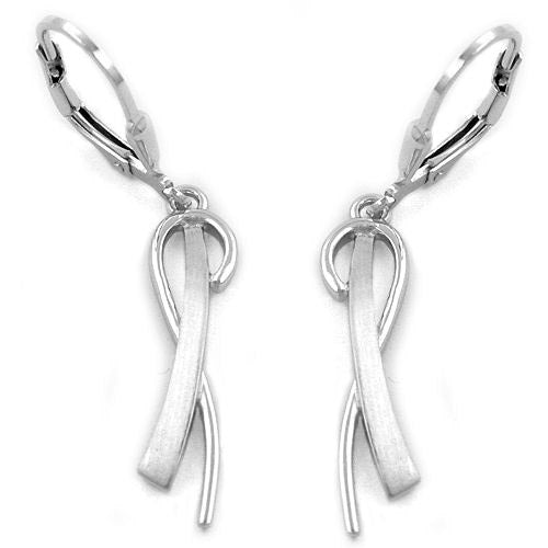 Ohrringe Brisur matt-glänzend Silber 925