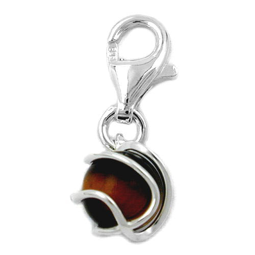 Charm Tigerauge Silber 925