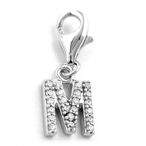 Charm Buchstabe M Silber 925