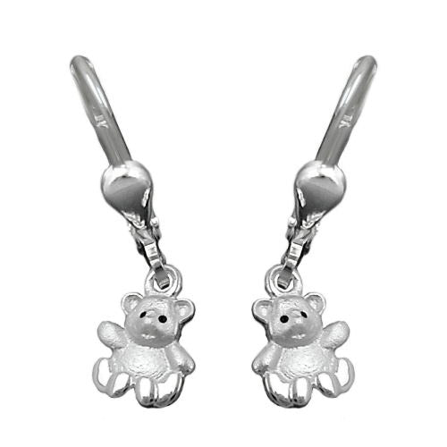 Ohrringe Brisur kleiner Bär Silber 925