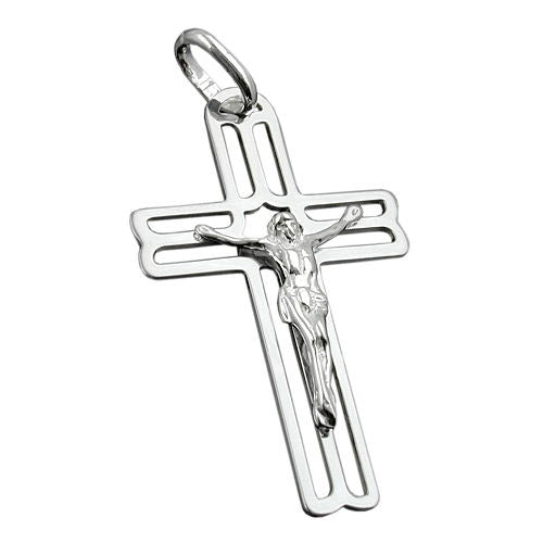 Anhänger Kreuz mit Jesus Silber 925