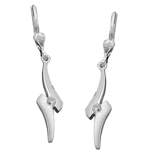 Ohrringe Brisur mit Zirkonia Silber 925