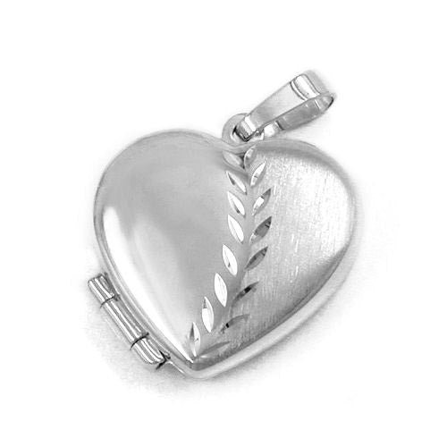 Anhänger Herz-Medaillon Silber 925