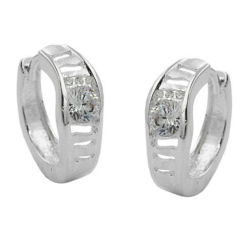 Creolen mit Zirkonia Silber 925