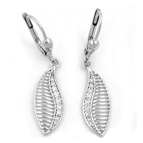 Ohrringe Brisur Zirkonia rhodiniert Silber 925